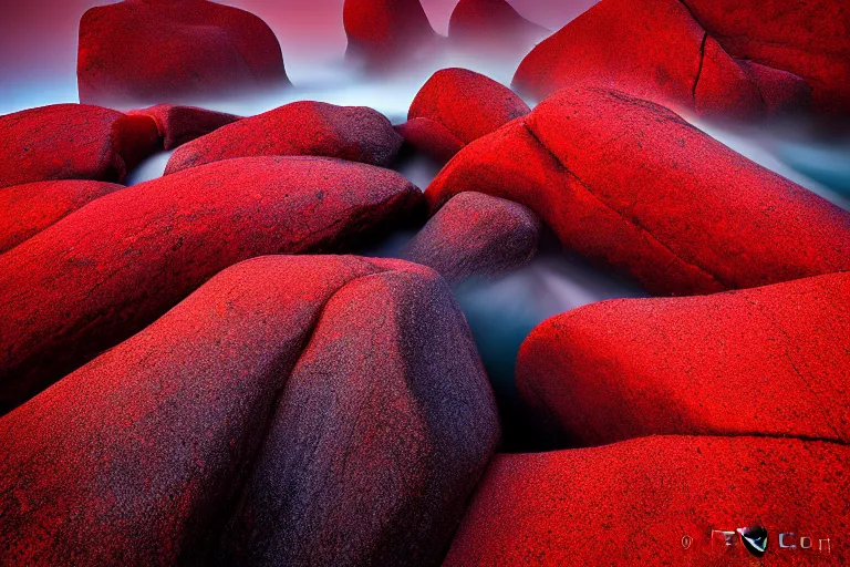 Prompt: hot red and black coals, closeup photo by Ted Gore,