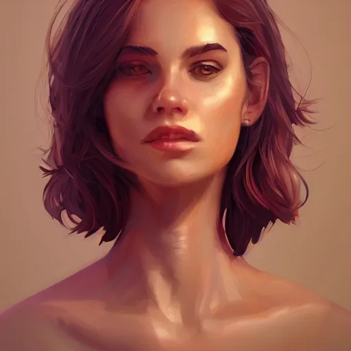 Prompt: a portrait of a woman trending on artstation