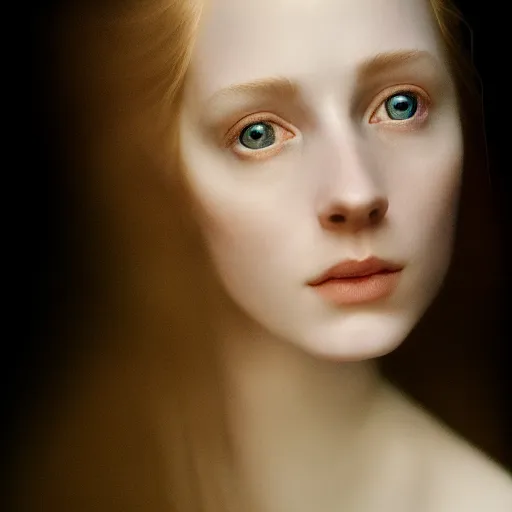 Image similar to photographic portrait of a stunningly beautiful english renaissance female in soft dreamy light at sunset, mountain peak, soft focus, contemporary fashion shoot, in a denis villeneuve and tim burton movie, by edward robert hughes, annie leibovitz and steve mccurry, david lazar, jimmy nelsson, extremely detailed, breathtaking, hyperrealistic, perfect face, octane render