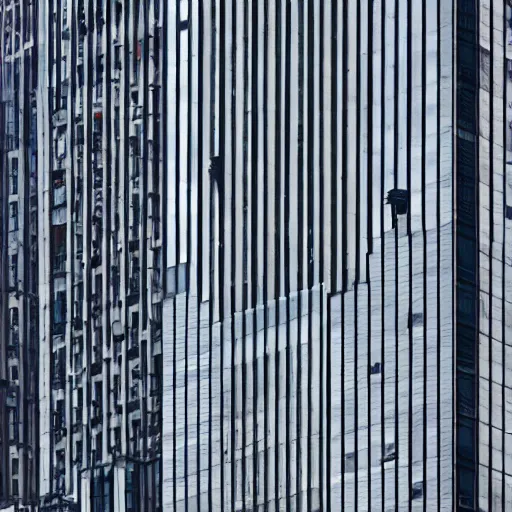 Image similar to a very tall building with lots of windows, a photo by andreas gursky, shutterstock contest winner, modular constructivism, constructivism, orthogonal, 1 9 9 0 s