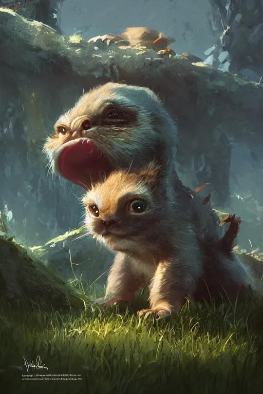 Image similar to portrait of a adorable super cute critter , dramatic lighting, cinematic, establishing shot, extremly high detail, photo realistic, cinematic lighting, post processed, concept art, artstation, matte painting, style by eddie mendoza, raphael lacoste, alex ross