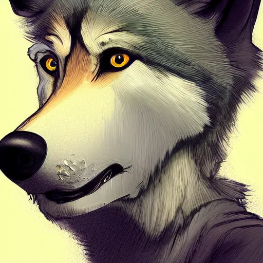 Prompt: Wolf with cap doing selfie, digital art,