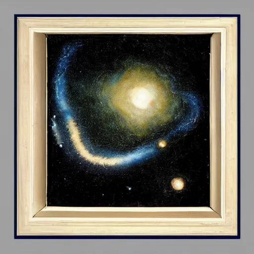 Prompt: galaxies colliding by Leonardo Da Vinci