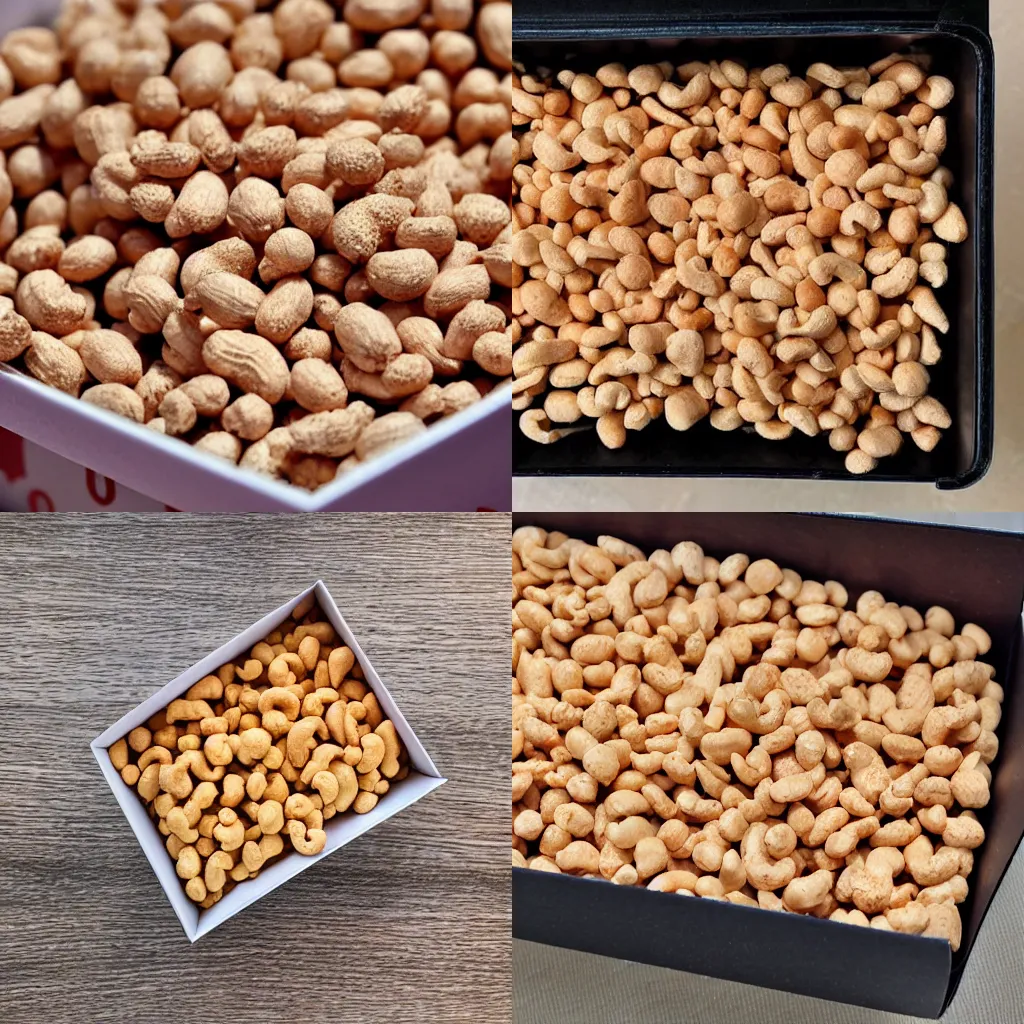 Prompt: a box of peanuts cereal