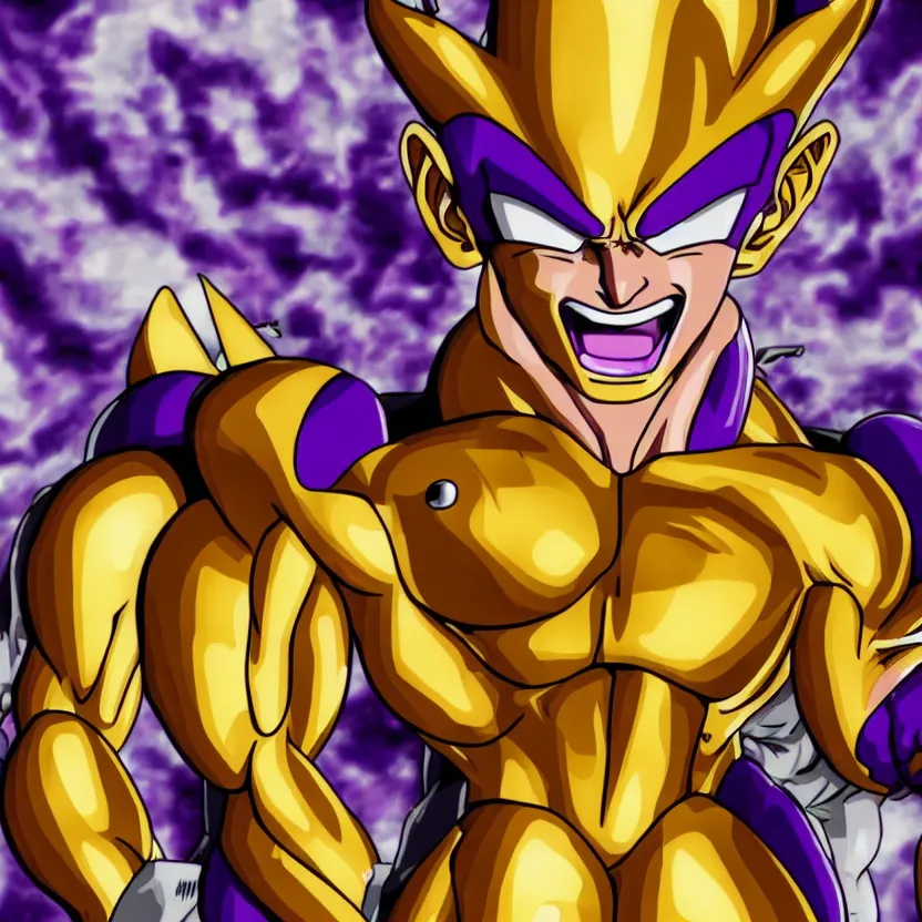 Prompt: golden Frieza gloating detailed HD 8k High Resolution