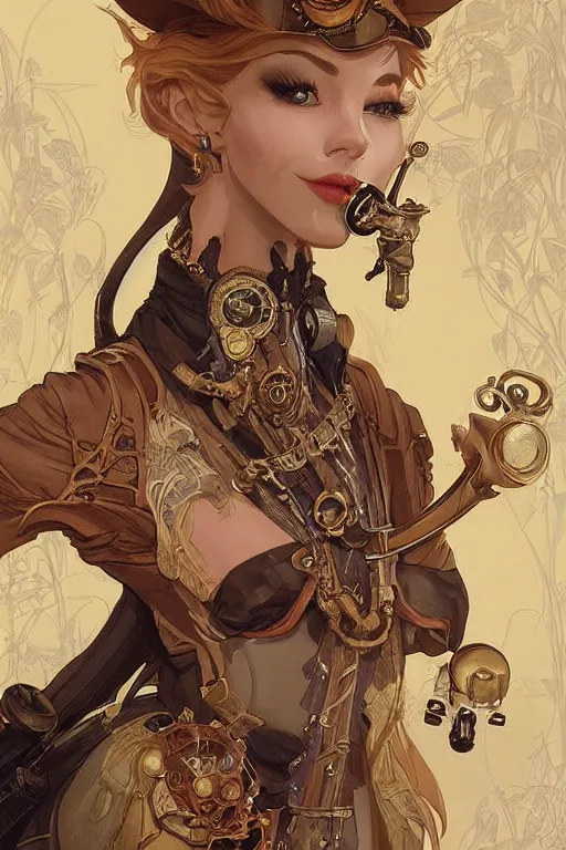 Image similar to anthropomorphic giraffe as steampunk princess, blonde hair, high fantasy, dnd, smooth, sharp focus, illustration, highly detailed, digital painting, artstation, concept art, by disney animation, rossdraws, alphonse mucha, frank fanzzeta, collectible card art