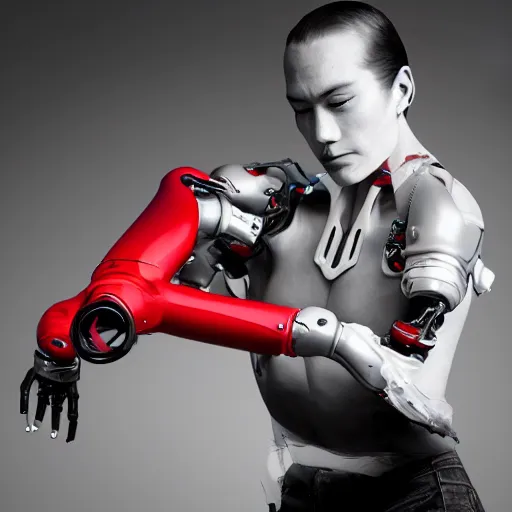 Image similar to high concept Honda prosthetic arm