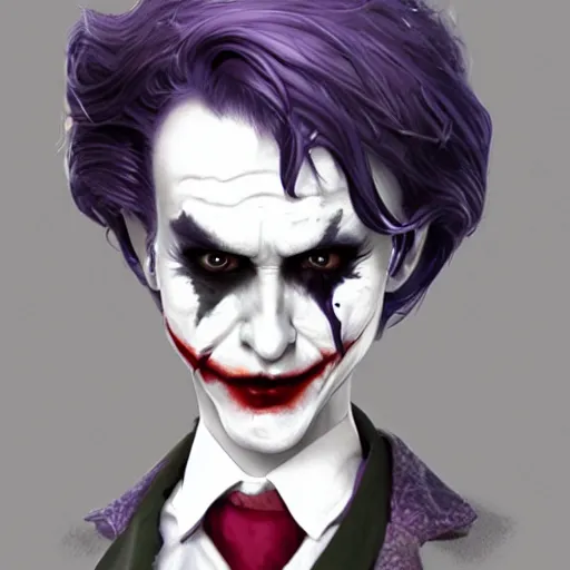 Prompt: Young Haley Joel Osmen joker as cute Joker as a doll, by Stanley Artgerm Lau, WLOP, Rossdraws, James Jean, Andrei Riabovitchev, Marc Simonetti, Yoshitaka Amano, ArtStation, CGSociety,