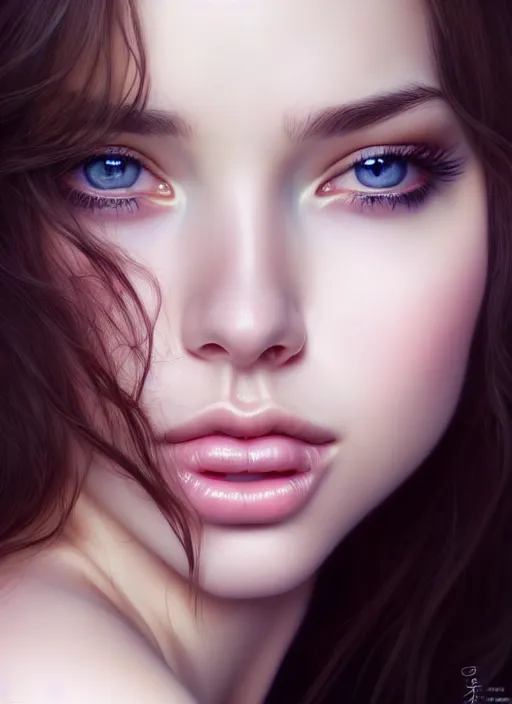 Image similar to a gorgeous female photo, professionally retouched, soft lighting, half body shot, realistic, smooth face, perfect eyes, symmetrical, wide angle, sharp focus on eyes, 8 k high definition, insanely detailed, intricate, elegant, art by artgerm