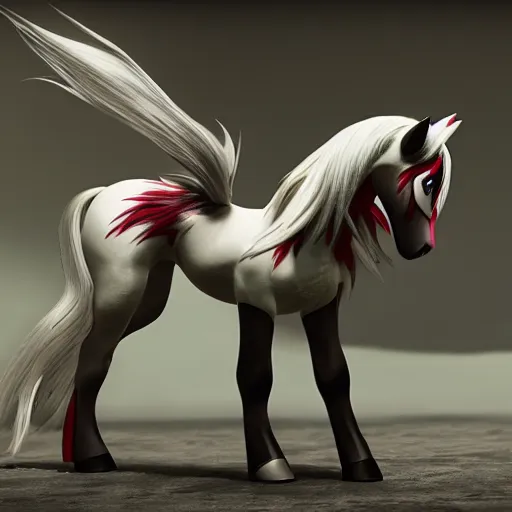 Prompt: my little pony, tekken 7, unreal engine, octane render,