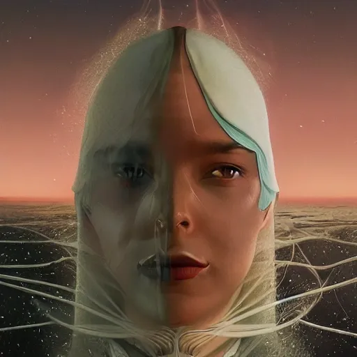 Image similar to a woman in a sci fi future, juxtapoz magazine