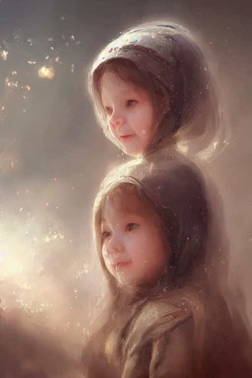 Image similar to medieval little girl, joyful, hope, close - up portrait, intricate, elegant, volumetric lighting, scenery, digital painting, highly detailed, artstation, sharp focus, illustration, concept art, ruan jia, steve mccurry