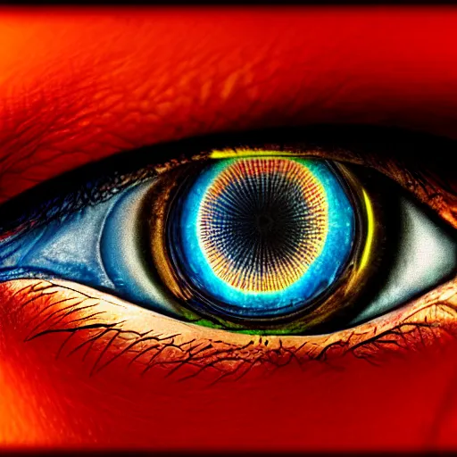 Image similar to an eye, plurality, in the style of the band tool