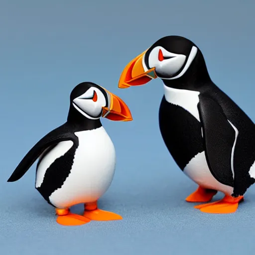 Image similar to puffin and penguin