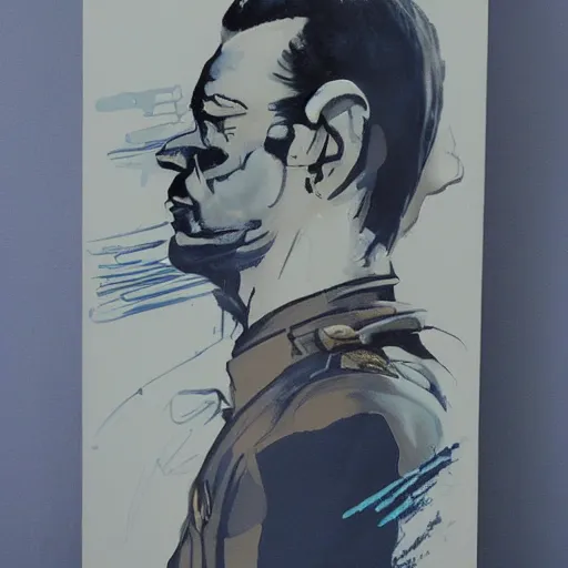 Prompt: t 1 0 0 0 police officer painting