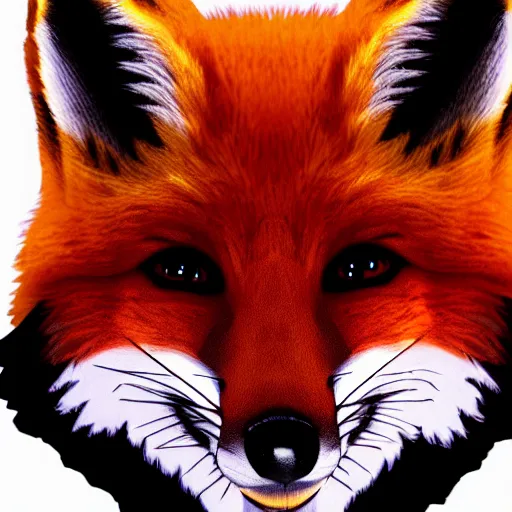 Image similar to professional emoji of a fox, high quality, HD, minimalist, 8K, famous