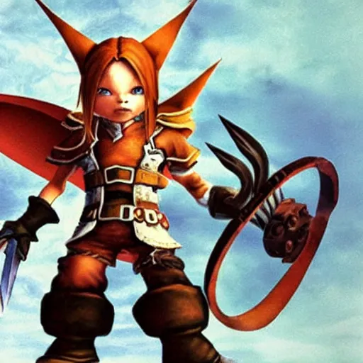 Image similar to iconic character in a final fantasy ix