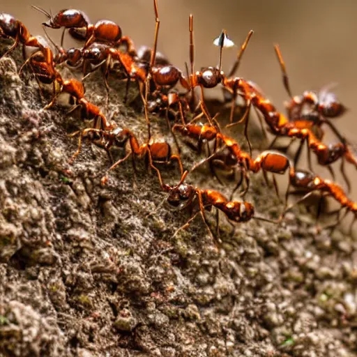 Prompt: ants having a party underground