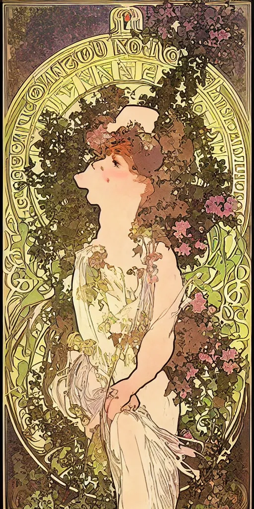 Image similar to the Goddess of Spring poster by Alphonse Mucha