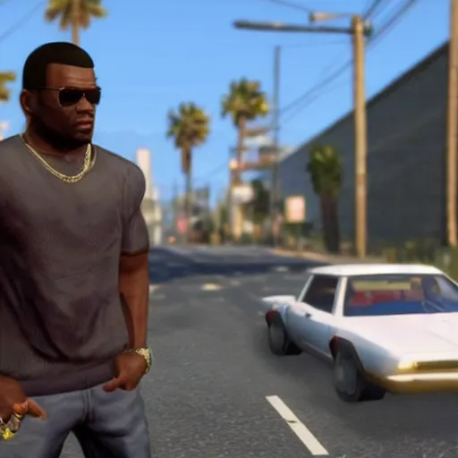 Image similar to still of fifty cent in gta v