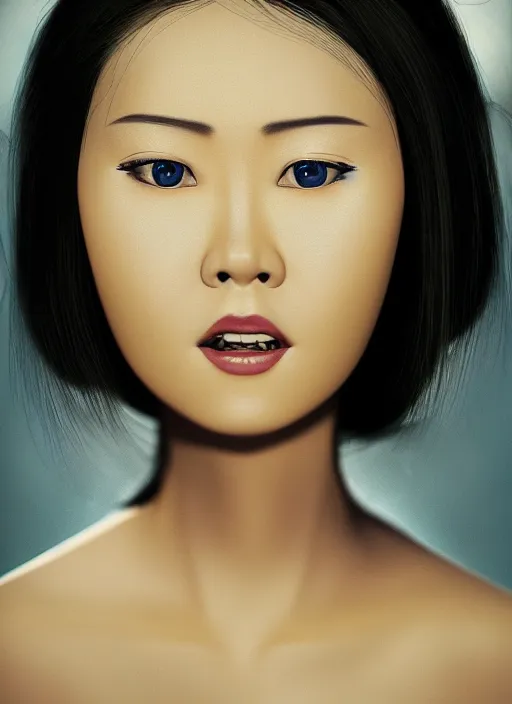 Image similar to closeup portrait of suzie wong, depth of field, zeiss lens, detailed, symmetrical, centered, fashion photoshoot, by annie leibovitz and steve mccurry, david lazar, jimmy nelsson, breathtaking, 8 k resolution, extremely detailed, beautiful, establishing shot, artistic, hyperrealistic, beautiful face, octane render