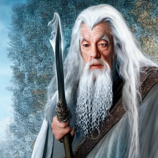 Image similar to gandalf as a woman, a female gandalf