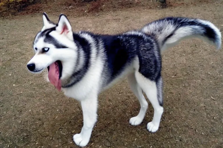 Image similar to husky dog from the thing