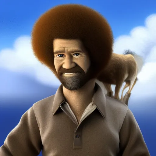 Image similar to Bob Ross is Donkey, hyperdetailed, artstation, cgsociety, 8k