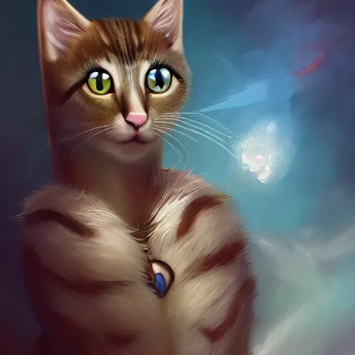 Image similar to cat heaven, trending on artstation