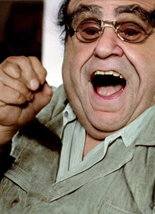 Prompt: Danny DeVito in The Shining