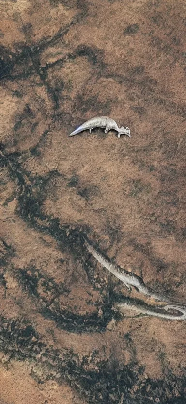 Image similar to “ a aerial photo of tyrannosaurus, side shot, by shunji dodo, 8 k resolution, high quality ”