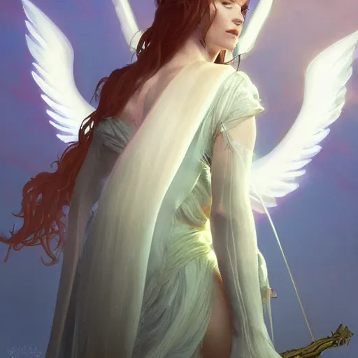 Image similar to beautiful angelic seductive witch, fantasy, cinematic lighting, highly detailed, digital painting, artstation, smooth, sharp focus, centered, illustration, art by Brom, Greg Rutkowski and Alphonse Mucha, by Pixar