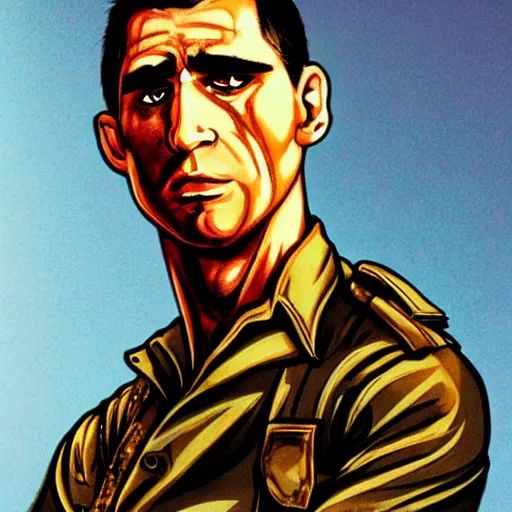 Image similar to travis bickle from taxi driver as an orc