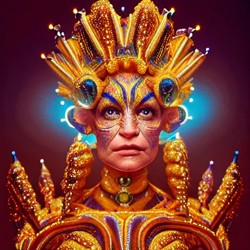 Prompt: uhd photorealisitc inspiring photo of a cosmic piccolo powered up. intricate details. ornate costume. glowing, powering up. hyperdetailed, accurate, global lighting. accurate face. symmetrical face. correct face. photo by annie leibowitz and steve mccurry