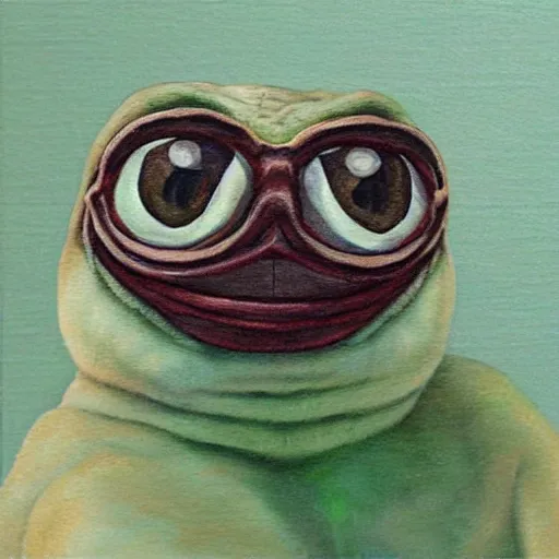 Prompt: realistic pepe