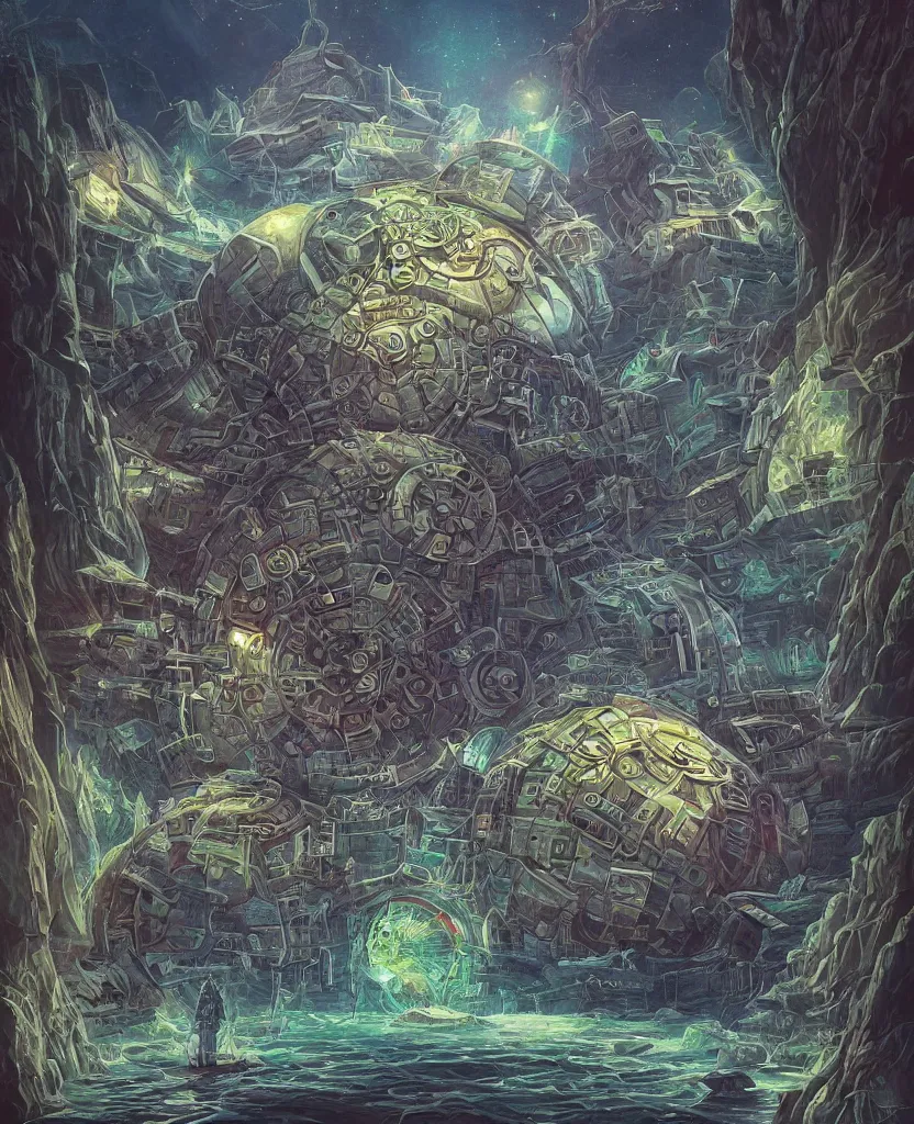 Prompt: beautiful painting by killian eng!!! technodrome! intimate path to unknown, stunning divine surreal, extremely detailed