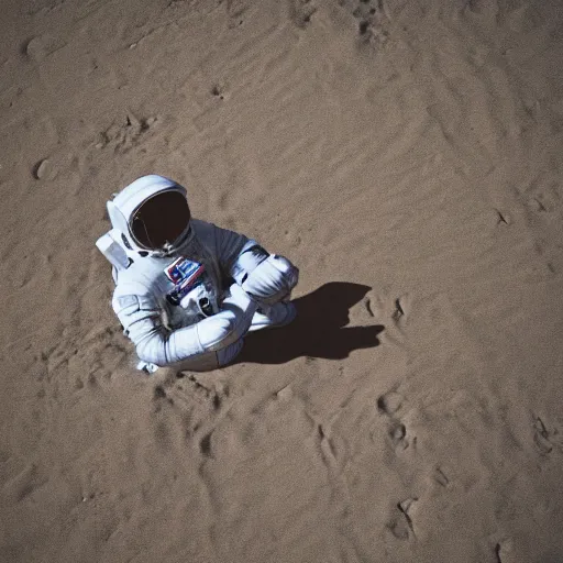 Image similar to an astronaut lounging in the beach, dramatic lighting, cinematic, extremly high detail, photorealistic, cinematic lighting, nasa footage