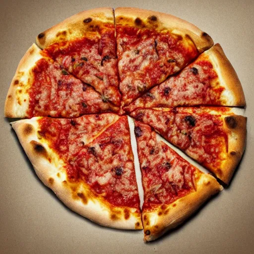 Image similar to new york style pizza slice dripping with oil, 8k, high resolution, photorealistic, photograph,