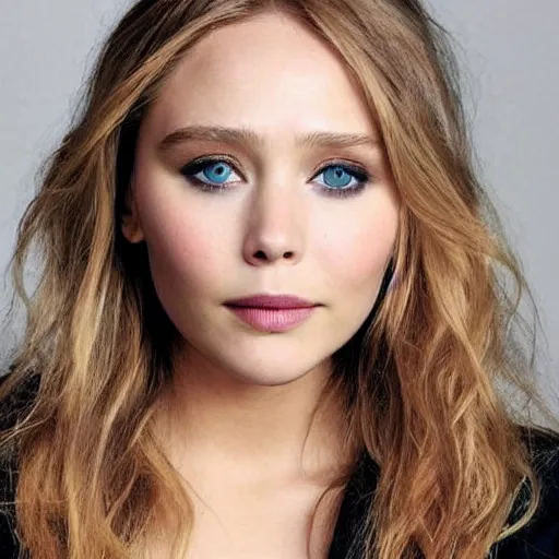 Image similar to elizabeth olsen mixed with jennifer lawrence