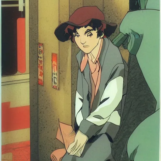 Image similar to a character by satoshi kon