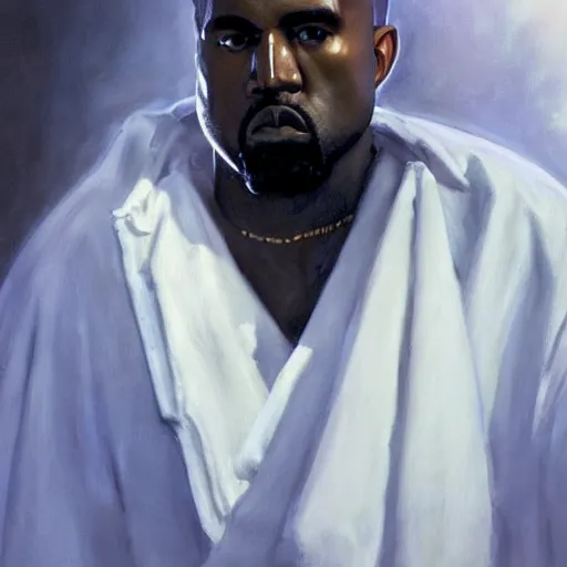 Prompt: ultra realistic portrait painting of kanye west as a sith lord, art by frank frazetta, 4 k, ultra realistic, highly detailed, epic lighting