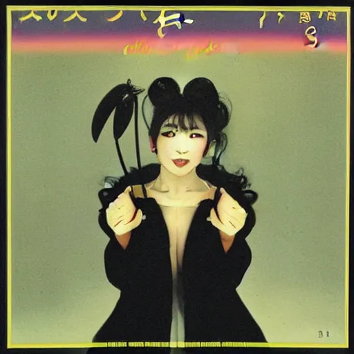 Image similar to japanese kate bush, album cover