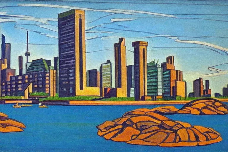 Image similar to group of seven painting of toronto