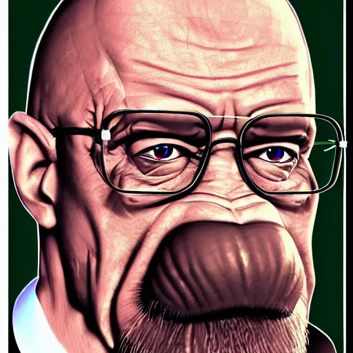 Image similar to donkey kong walter white, photorealistic