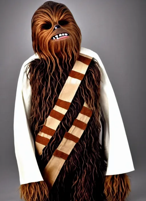 Image similar to chewbacca in national jewish costume, israel, kosher, hava nagila