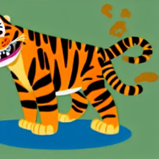 Image similar to tony the tiger committing a felony