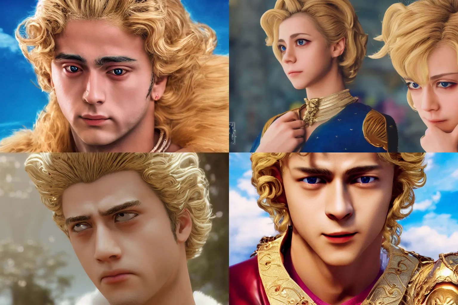 Prompt: live action giorno giovanna, film still, handsome, photorealistic, 4k,