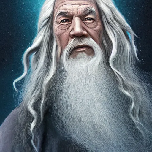 Image similar to Gandalf pondering his orb by Magalie Villeneuve