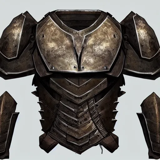 Image similar to chest plate armor, intricate, inspired by a trilobite, artstation