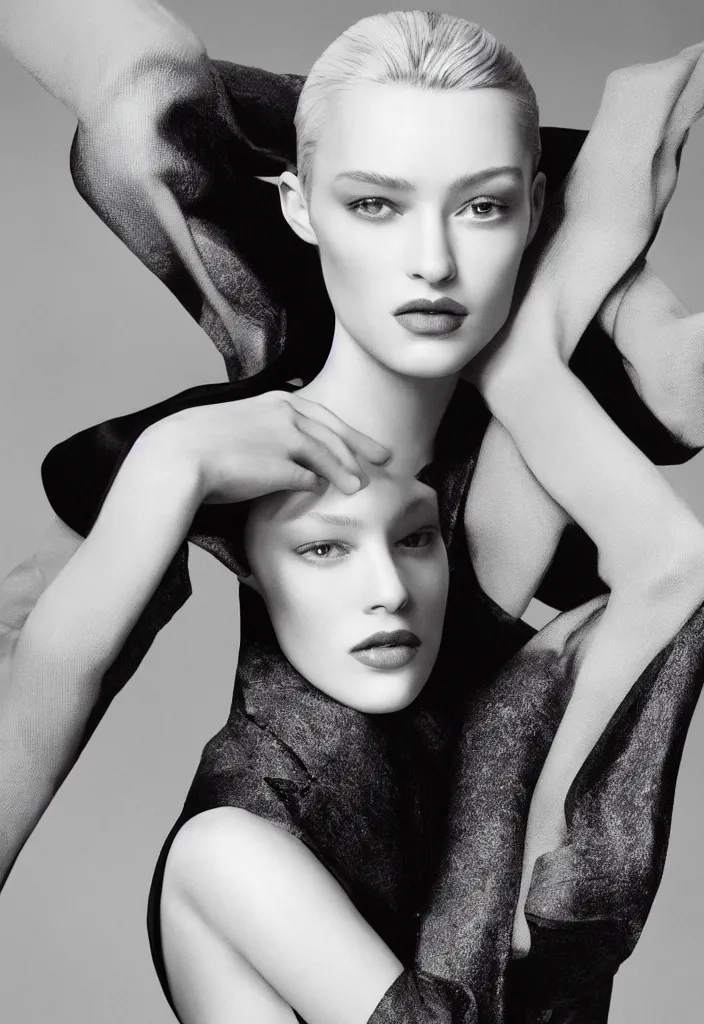 Image similar to Dior advertising campaign portrait.